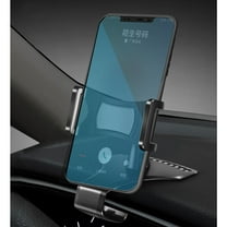 TEHAUX Phone Holder Car Black with Anti Slip Pad and Adjustable Viewing Angle