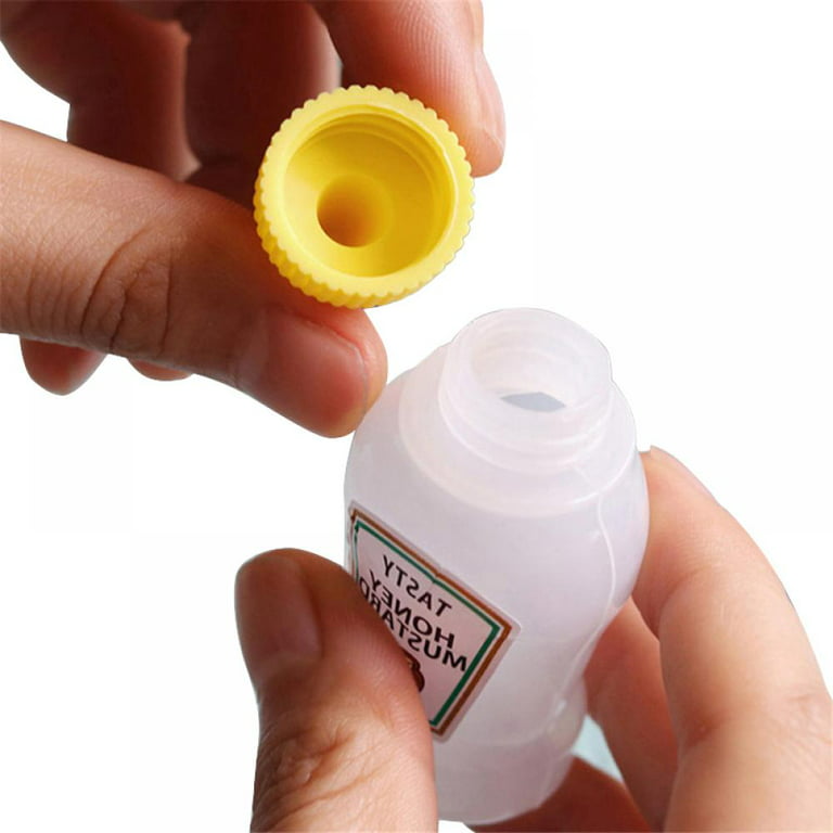 4/8pcs Mini Condiment Squeeze Bottles Honey/Ketchup/Soy Sauce/Salad  Dressing Dispensers Lunchbox Squeezable Containers Jars 30ml - AliExpress
