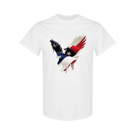 American Eagle And Flag T-Shirt Men -SPIdeals Designs, Male x-Large