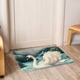 thumbnail image 6 of Swan Non-Slip Polyester Bath Rug, Machine Washable Area Rugs for Bathroom and Chair Rug, 6 of 6