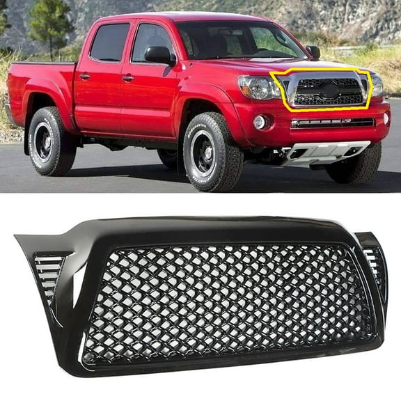 Front Grille Fit for Toyota Tacoma (2005-2011), TO1200279 TO1200269 TO1200268