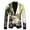 Brown, variant on Men's Sport Coat Blazer Mens St Patricks Day 3D Digital Printed Lightweight Business Suit Jacket for Formal Wear