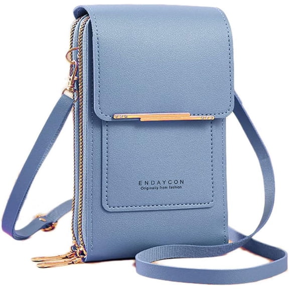Women Vegan Leather Small Crossbody Bags Designer Cell Phone Bag Wallet Purses Adjustable Strap Multi Pockets