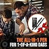 RAK Multitool Pen – Multi-Tool Pens LED Light Flathead Phillips Screwdrivers Level Ruler Bottle Opener and Stylus. Cool Gadgets Gifts for Men Dad EDC Pen Tool Gift-Ready Box Pack of 2
