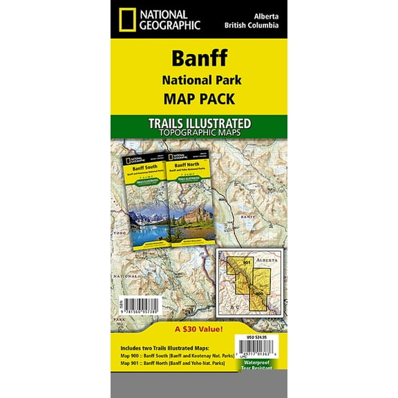 National Geographic Trails Illustrated Map: Banff National Park [map Pack Bundle] - Folded Map