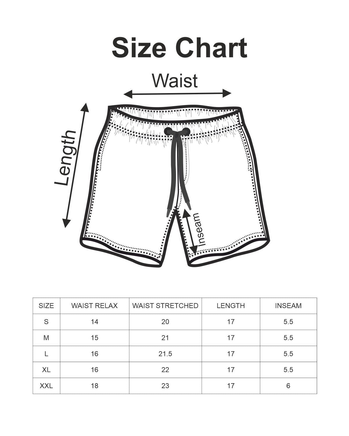 Mens Swim Shorts Dry Fast 4 Ways Stretch Swimming Trunks, Mini Flamingos Pink, Size: M, Vacay Land