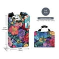 thumbnail image 2 of Yayeee Freestanding Laundry Hamper with Handle Collapsible Large Storage Basket for Clothes, Serene Floral Pattern, 2 of 7