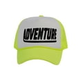thumbnail image 1 of Men's Adventure Hat Outdoor Trucker Cap, White/Neon Yellow, 1 of 2