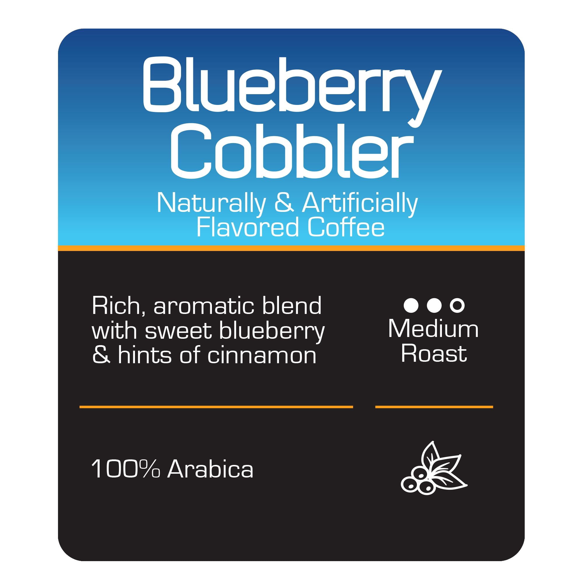Roast Ridge Single Serve Coffee Pods for Keurig K-Cup Brewers, Blueberry Cobbler, Medium Roast, 100 Count