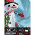 thumbnail image 7 of Dark Blue Snowman Christmas Cloth Napkins Set of 8 Reusable Dinner Napkins, Gifts Xmas Tree Winter Snowflake Cocktail Napkin Washable Table Napkins for Wedding/Holiday Party/Baby Shower 20"x20", 7 of 7
