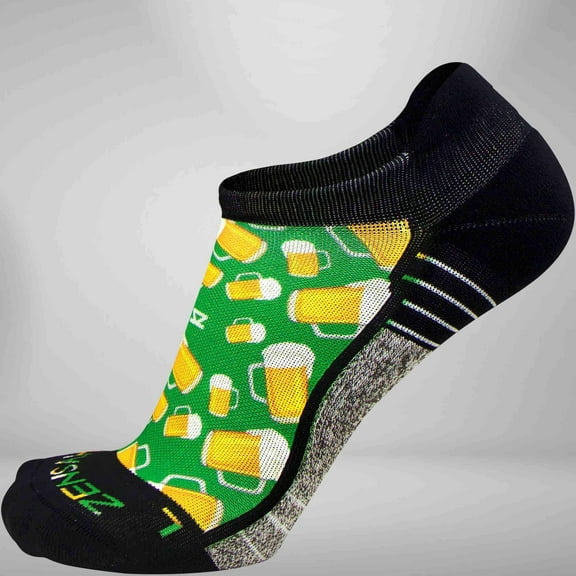 Zensah Beer Socks (No Show) S / Green
