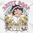 thumbnail image 2 of Betty Boop Flower Power Love Hippie Women Crewneck Sweatshirt Brisco Brands S, 2 of 5