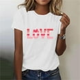 thumbnail image 4 of Vetsdori Womens Short Sleeve Shirts Summer Workout Pullover Young Adult Gifts for Wife Blouses Graphic Cotton,Valentines Cute Tops for Junior Casual, 4 of 7