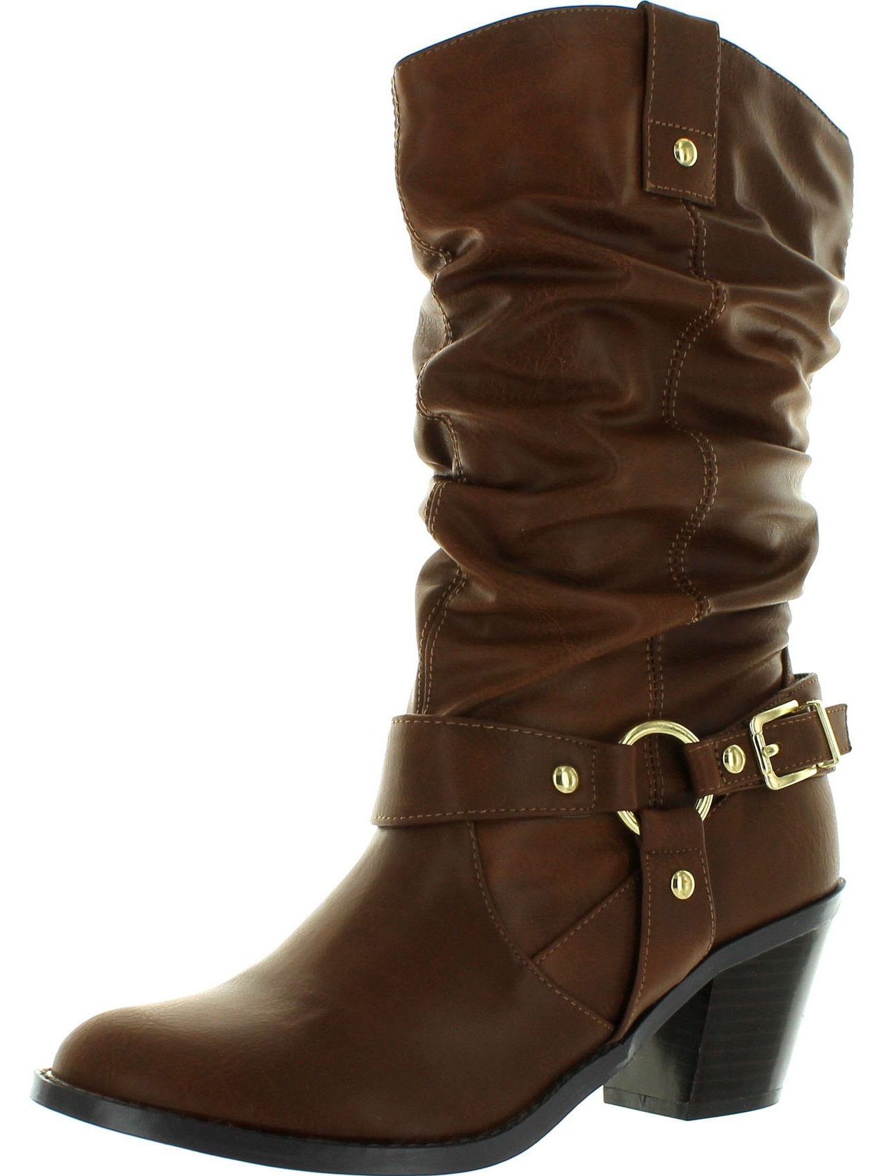 Soda Womens MostH Western Slouchy Boots