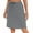 Grey, variant on SUYIDA Mini Skirts for Women High Waisted Skinny Yoga Skirt Solid Color Lightweight Skirts for Woman with Pockets BU2,XXL
