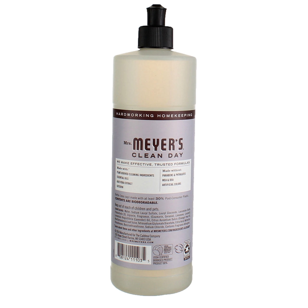 Mrs. Meyer's Clean Day Liquid Dish Soap, Lavender Scent, 16 Fluid Ounce, 3 Count