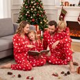 thumbnail image 4 of NIPAXO Family Matching Christmas Pajamas Set Button-Down Holiday Sleepwear Festive Print with Gingerbread Man & Snowflakes for Dad Mom Kids, 4 of 10