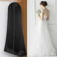 thumbnail image 6 of Lunxisen 3 Pcs Breathable Wedding Gown Long Dress Hanging Garment Bag for Closet Storage, 6 of 9