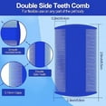 thumbnail image 4 of 3 Pieces Pet Lice Combs Dog Grooming Flea Comb Cat Tear Stain Comb For Removal Dandruff, Hair Stain, Nit, 4 of 6