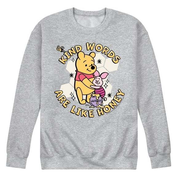 Winnie the Pooh - Kind Words Are Like Honey - Men's Crew Fleece Sweatshirt