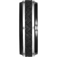 thumbnail image 5 of 8mm Blk Ti Stepped Press Fit w/ Black Carbon Fiber Insert Ban, 5 of 7