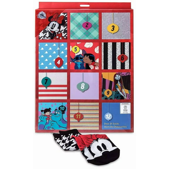 Disney / Pixar Holiday Advent Sock Set for Women (XSmall, 4 - 10)