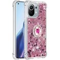 thumbnail image 3 of for Xiaomi Mi 11 5G Case, Creativity Clear Quicksand Glitter Flowing Liquid Floating Soft TPU Case w/Stand Bling Diamond Sparkle Phone Cover for Xiaomi Mi 11 5G  Rose Gold, 3 of 14