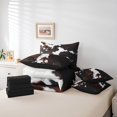 thumbnail image 5 of Feelyou Rustic Cow Print Bedding Comforter Set 7 Pieces, Farmhouse Animal Full Bedding Set, Southwestern Fitted Sheet Flat Sheet, Super Cozy Room Decor, 5 of 7