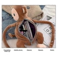 thumbnail image 3 of Women Lovely Monkey Plush Backpack Shoulder Bag Cartoon Children Stuffed Animal Bag, 3 of 5