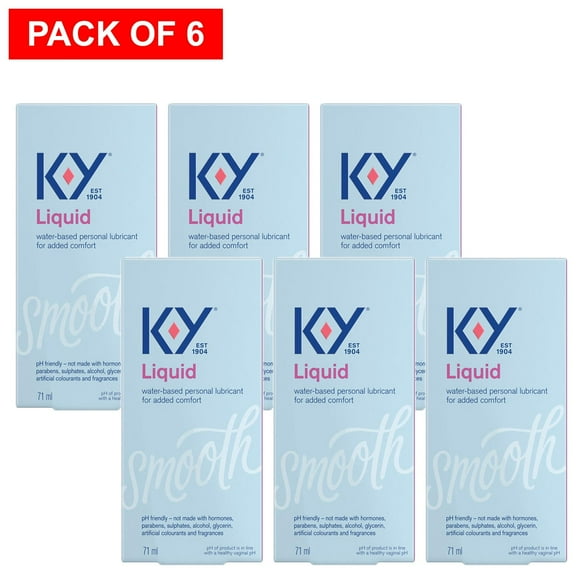 K-Y Gel Lubrifiant Personnel Sexuel, 71 ml (Lot de 6) 9 $ Ch.