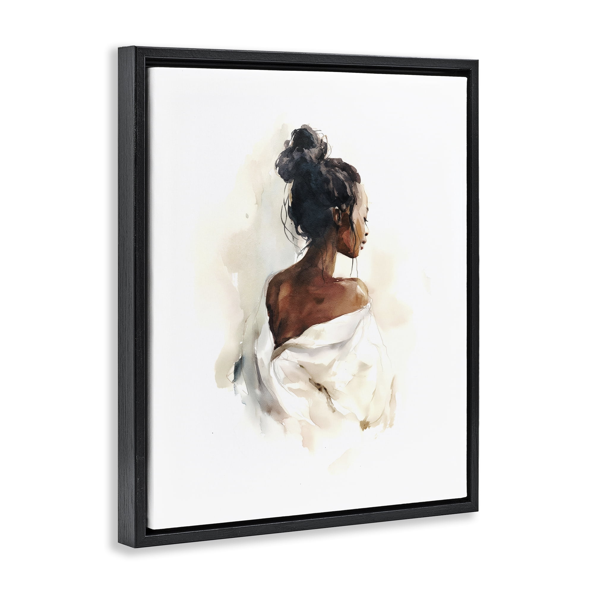 Stupell Industries Chic From Behind Black Framed Floater Canvas Wall Art, design by Svetlana Aleynikova