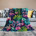 thumbnail image 2 of PIKWEEK  Flamingo Blanket Throw Print Cozy Lightweight Durable Bed Couch Blanket for Kids Adults Gift Twin, 2 of 6