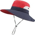 thumbnail image 5 of Women's Outdoor UV Protection Foldable Sun Hats Mesh Widebrim Beach Fishing Hat with Ponytail Hole, 5 of 8