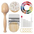 thumbnail image 1 of Hioecau Darning Loom Kit Darning Egg Darning Mushroom Knit Patch Kit Speedweve Mini Darning Loom Thread Large Eye Needles Pin Cushion for Darning Socks Sweaters, 1 of 8
