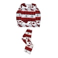 thumbnail image 2 of Guardurnaity Ropa de dormir navideña, pijamas a cuadros de manga larga con estampado de dibujos animados de Navidad, camisón a juego para la Pijama MUJER M, 2 of 6