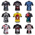 thumbnail image 2 of Maillot de ciclismo para hombre Weimostar Skull, 100 % poliéster, para ciclismo de montaña, secado rápido, para carretera y mtb, 2 of 5