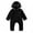 Black, variant on Jackets for Boys 2025 Solid Warm Cute Bear Hooded Rompers Jumpsuit Fall Winter Coat Size 18-24 Months