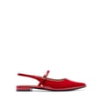 thumbnail image 2 of Women’s Pointed Toe Slingback Flats, Adjustable Ankle Strap Low Heel Dress Shoes for Work & Daily Wear, 2 of 8