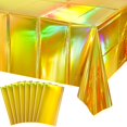 thumbnail image 1 of Mantel FunnyPars dorado de plástico iridiscente 137 x 274 cm x 8, 1 of 7