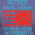 thumbnail image 3 of CafePress - Retired Postal Worker Graphic: You'Re T Shirt - Mens Tri-blend T-Shirt, 3 of 4