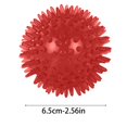 thumbnail image 2 of Squeaky Spiky Dog Ball Toy Floating Bouncy Dental Teeth Cleaning Chew Ball for Small Medium Dogs Interactive Play Ball Toy,1pack,Red, 2 of 3