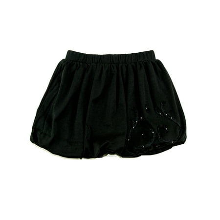 

Kidsy Toddler Baby Girls Embroidery Bubble Skirt – Peruvian Pima Cotton Balloon Skirt Elastic Waist Pull-On Solid Colors – Black 5