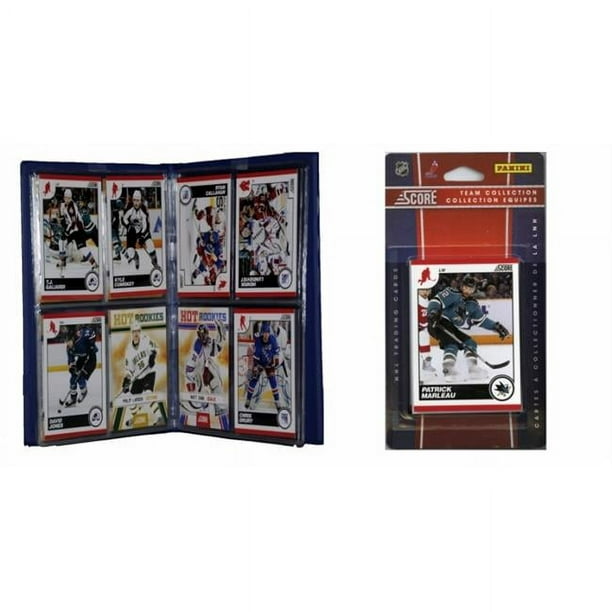 C & I Collectables 2010SHARKSTS NHL San Jose Sharks Licensed 2010 Score Team Set and Storage Album