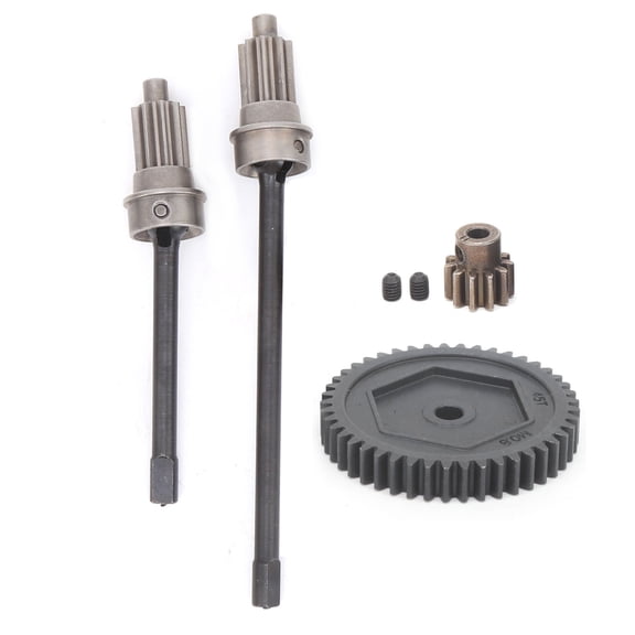 Front Drive Shaft,Rc Front Drive Shaft Rc Universal Crawler Car Axle Front Drive Shaft With 45t/11t Gear Compatible With Traxxas Trx4/Trx6 1/10 Rc Car