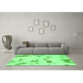 thumbnail image 3 of Ahgly Company Indoor Rectangle Abstract Green Modern Area Rugs, 5' x 7', 3 of 4
