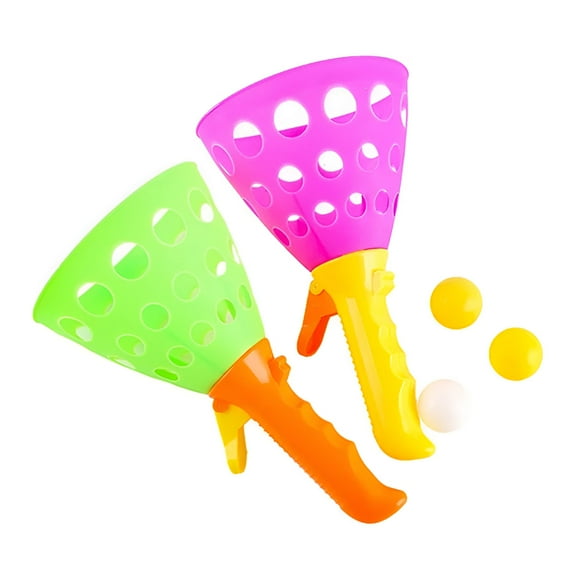 BESTSKY Outdoor Toys,Pop and Catch Ball Games with 2 Launcher Baskets and 3 Balls,Fun Outdoor Indoor Backyard Games for Kids and Adults,Birthday Gift for 3-8 Year Old Boys and Girls