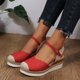 thumbnail image 2 of Amzcrzy Zapatos de mujer,Zapatos de mujer,Zapatillas de mujer, Zapatos de cuña de gran tamaño para mujer, sandalias informales de tacón alto Sandalias Mujer Zapatillas De Casa, 2 of 3