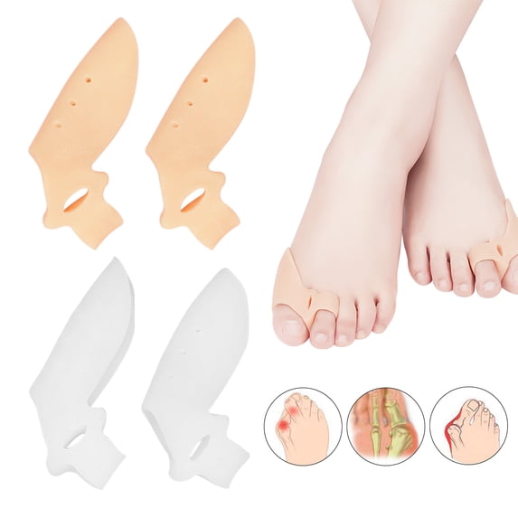 TWSOUL 1 Pair Hammer Toe Pads Silicone Gel Bunion Toe Corrector Orthotics Straightener Separator Foot Care for Hallux Valgus Deformity,Bunion Prevention