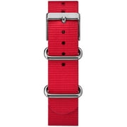 ساعة Timex x Peanuts للجنسين Weekender 38mm Watch – سنوبي مع حزام أحمر من خلال زلة