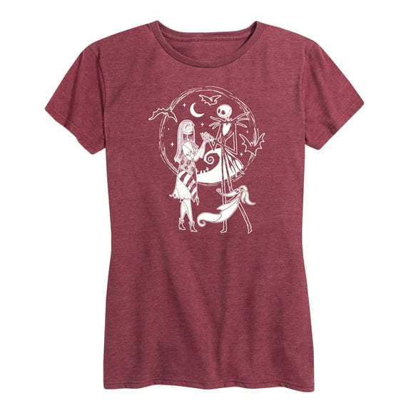The Nightmare Before Christmas - Jack Sally Zero - Women's Short Sleeve Graphic T-Shirt